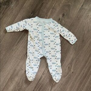 Le Top Adorable Whale Print One Piece